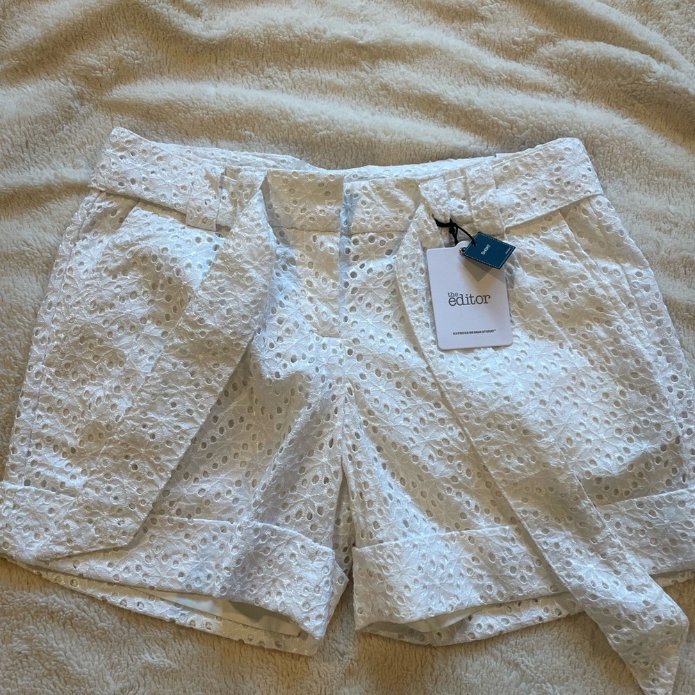Express Design Studio Textured Shorts (matching top separate)